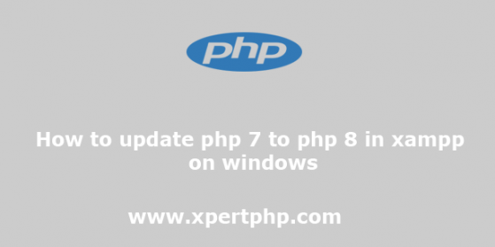 how to update php 7 to 8 in xampp