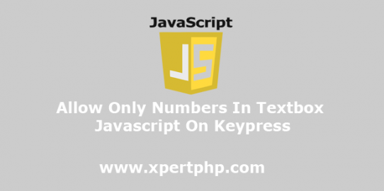 Allow only numbers in textbox javascript onkeypress