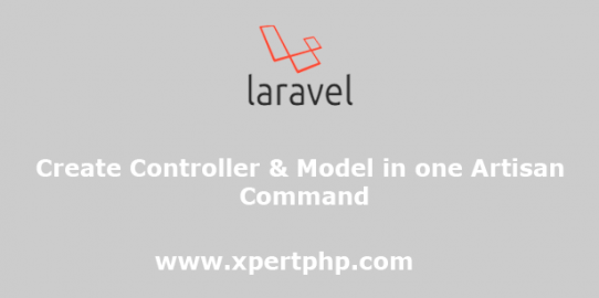 Create Controller and Model in one Artisan Command