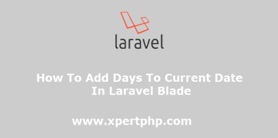 How to add days to current date in Laravel blade