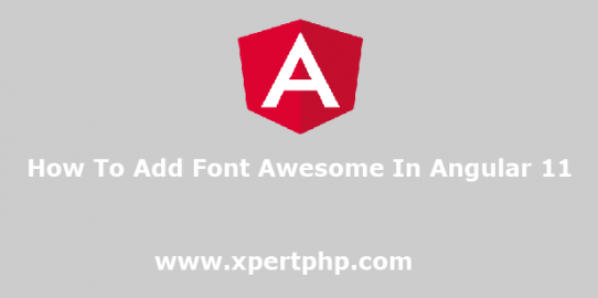 How to add font awesome in angular 11