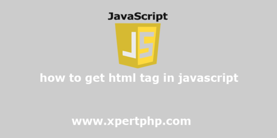 How to get html tag in javascript