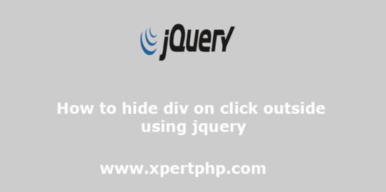 How to hide div on click outside using jquery
