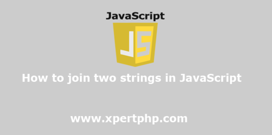 How to join two strings in JavaScript