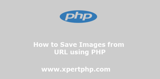 How to Save Images from URL using PHP