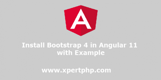 Install bootstrap 4 in angular 11 with example