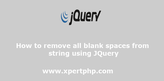 JQuery Remove All Space From String