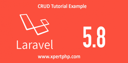 Laravel 5.8 crud tutorial example