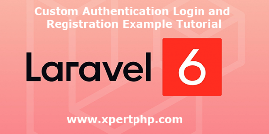 Laravel 6 Custom Authentication Login and Registration Example Tutorial