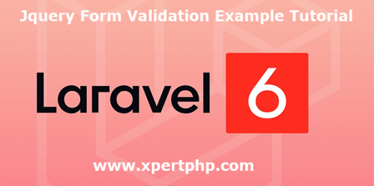 Laravel 6 jquery form validation example tutorial