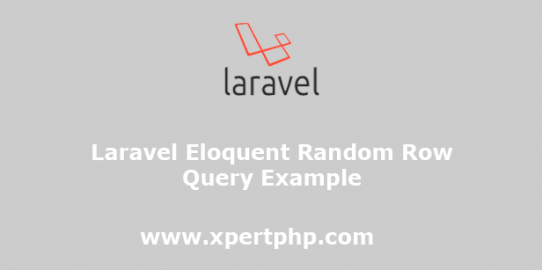 Laravel eloquent inRandomOrder query example