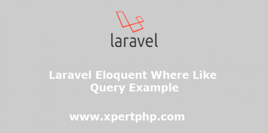 Laravel eloquent Where Like query example