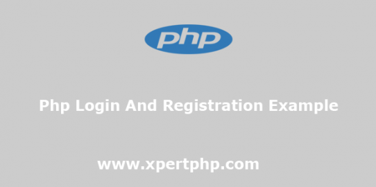 Php Login And Registration Example