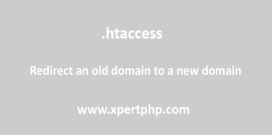 Redirect an old domain to a new domain