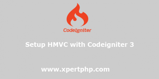 How to Setup HMVC in codeigniter 3