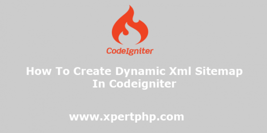 How To Create Dynamic Xml Sitemap In Codeigniter