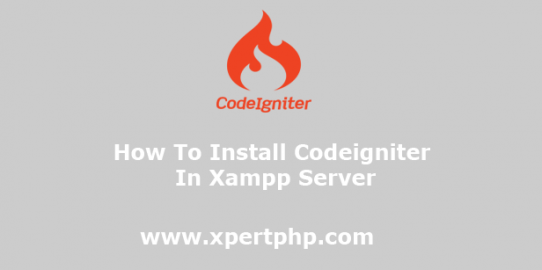 how to install codeigniter in xampp server