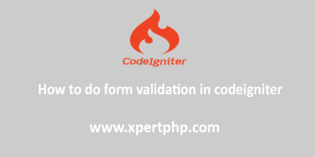 How to do form validation in codeigniter