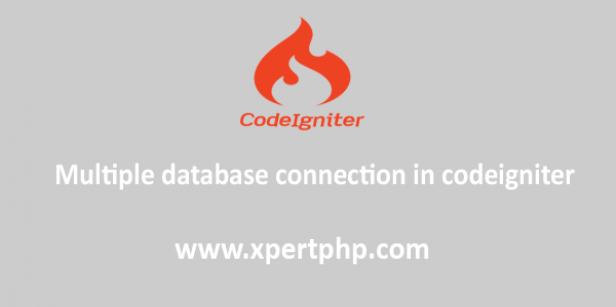 Multiple database connection in codeigniter