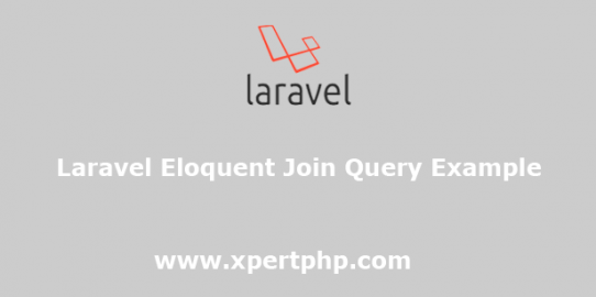 laravel eloquent join query example