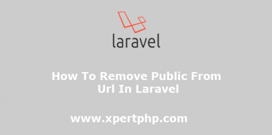 How to remove public from url in laravel