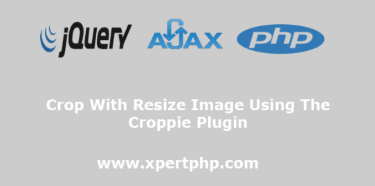 Crop With Resize Image Using The Croppie Plugin