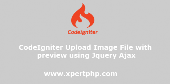 CodeIgniter Upload Image File with preview using Jquery Ajax