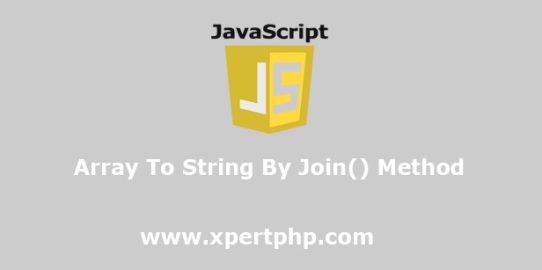 Javascript array to string by join() method