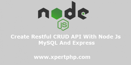 Create Restful CRUD API With Node Js MySQL And Express