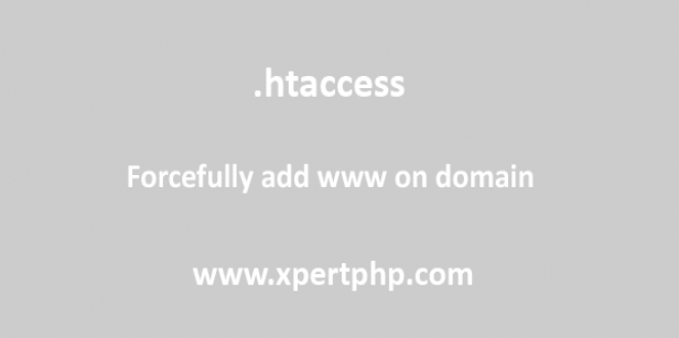 Forcefully add www on domain