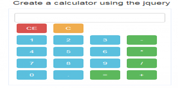 Create a calculator using the jquery
