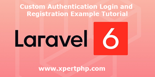 Laravel 6 Custom Authentication Login and Registration Example Tutorial