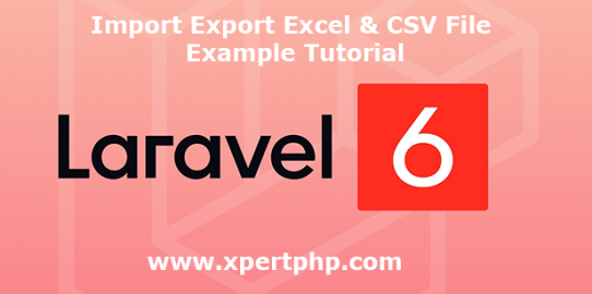 Laravel 6 Import Export Excel & Csv file example tutorial