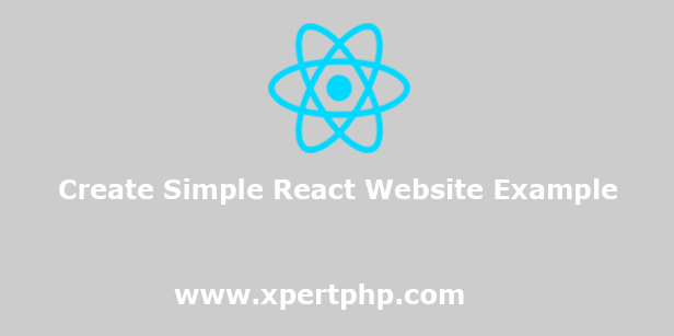 Create Simple React Website Example