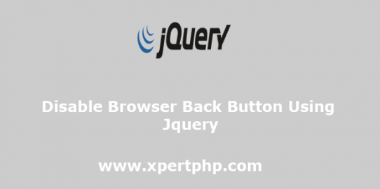 disable browser back button using jquery