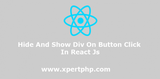 hide and show div on button click in react js