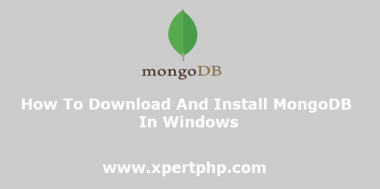 How to Download and install MongoDB in Windows