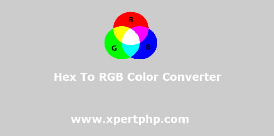 Hex To RGB Color Converter