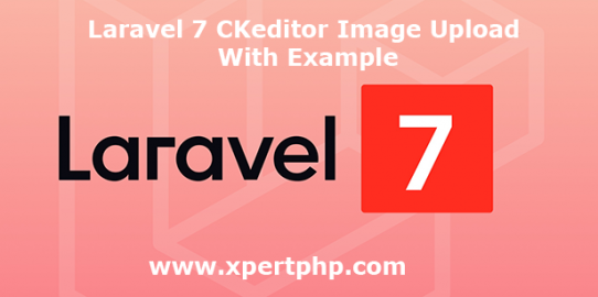 Laravel 7 CKeditor Image Upload With Example