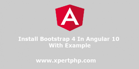 Install Bootstrap 4 In Angular 10 With Example