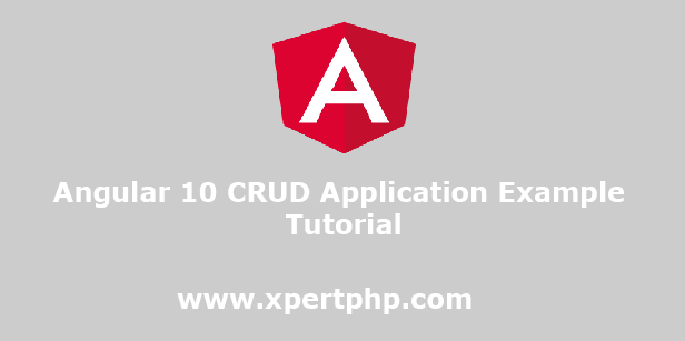 Angular 10 CRUD Application Example Tutorial