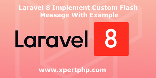 Laravel 8 Implement Custom Flash Message With Example