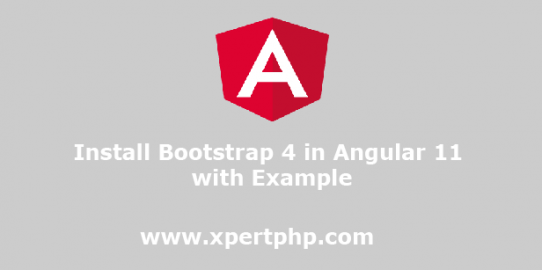 Install Bootstrap 4 in Angular 11 with Example