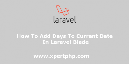 How To Add Days To Current Date In Laravel Blade