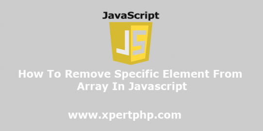 how to remove specific element from array in Javascript